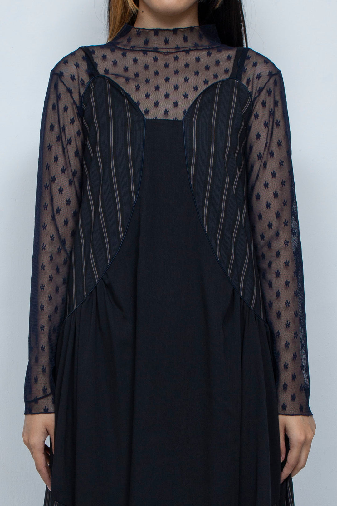 striped camisole dress