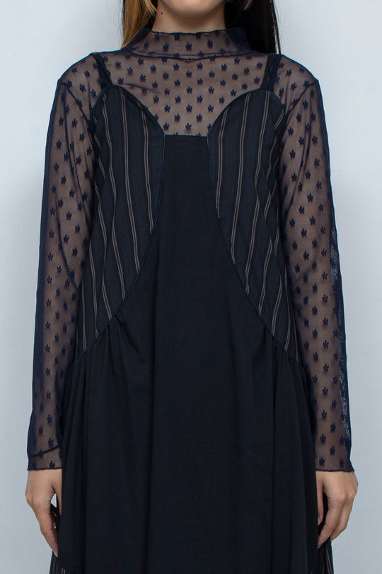 striped camisole dress