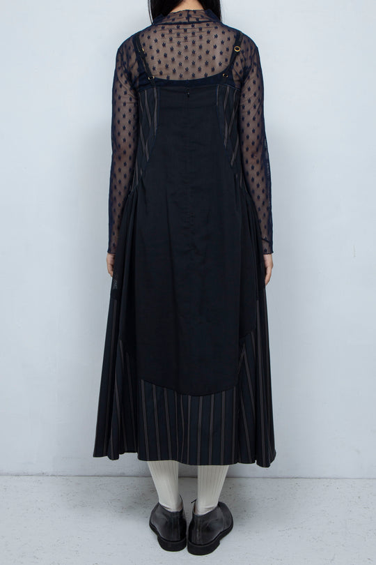 striped camisole dress