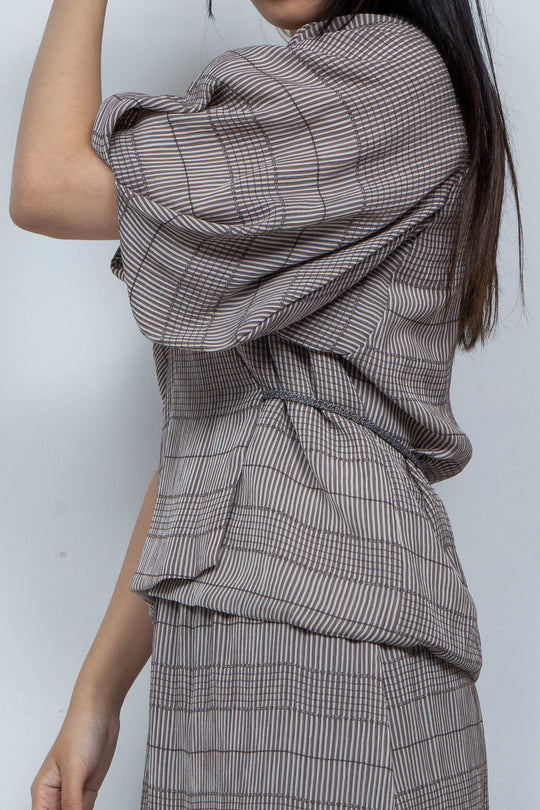 willow jacquard cache-coeur tops