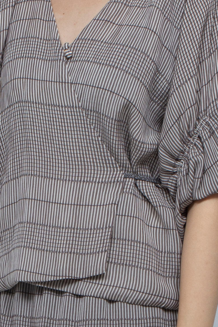willow jacquard cache-coeur tops