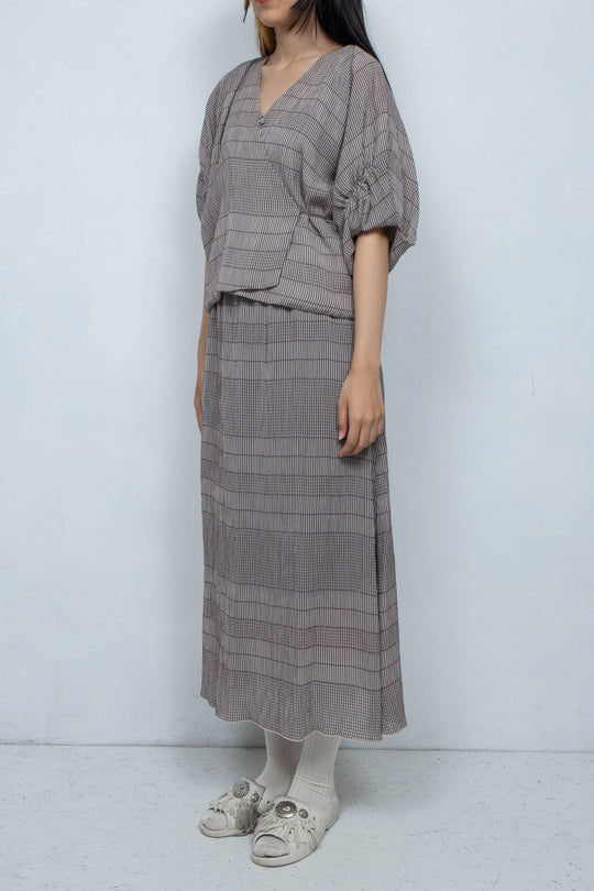 willow jacquard cache-coeur tops