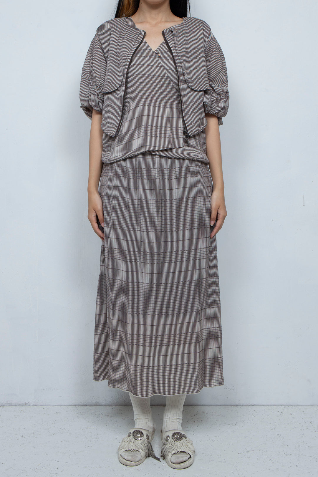 willow jacquard vest