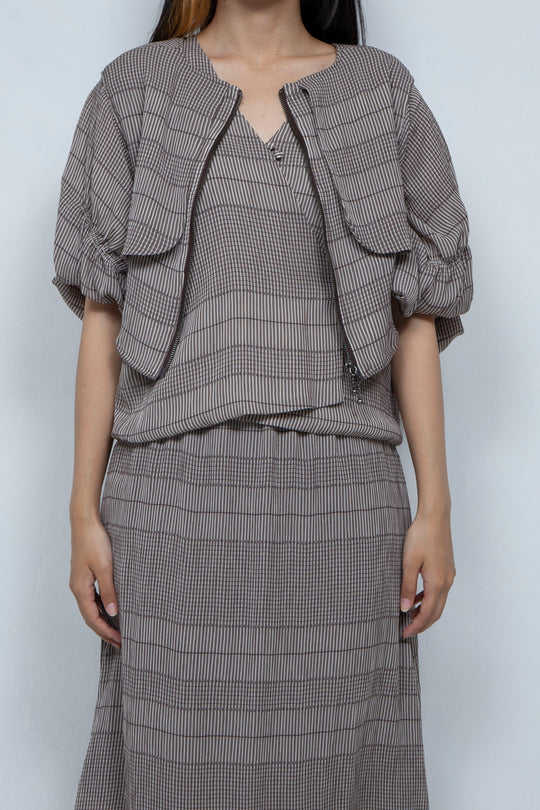 willow jacquard vest