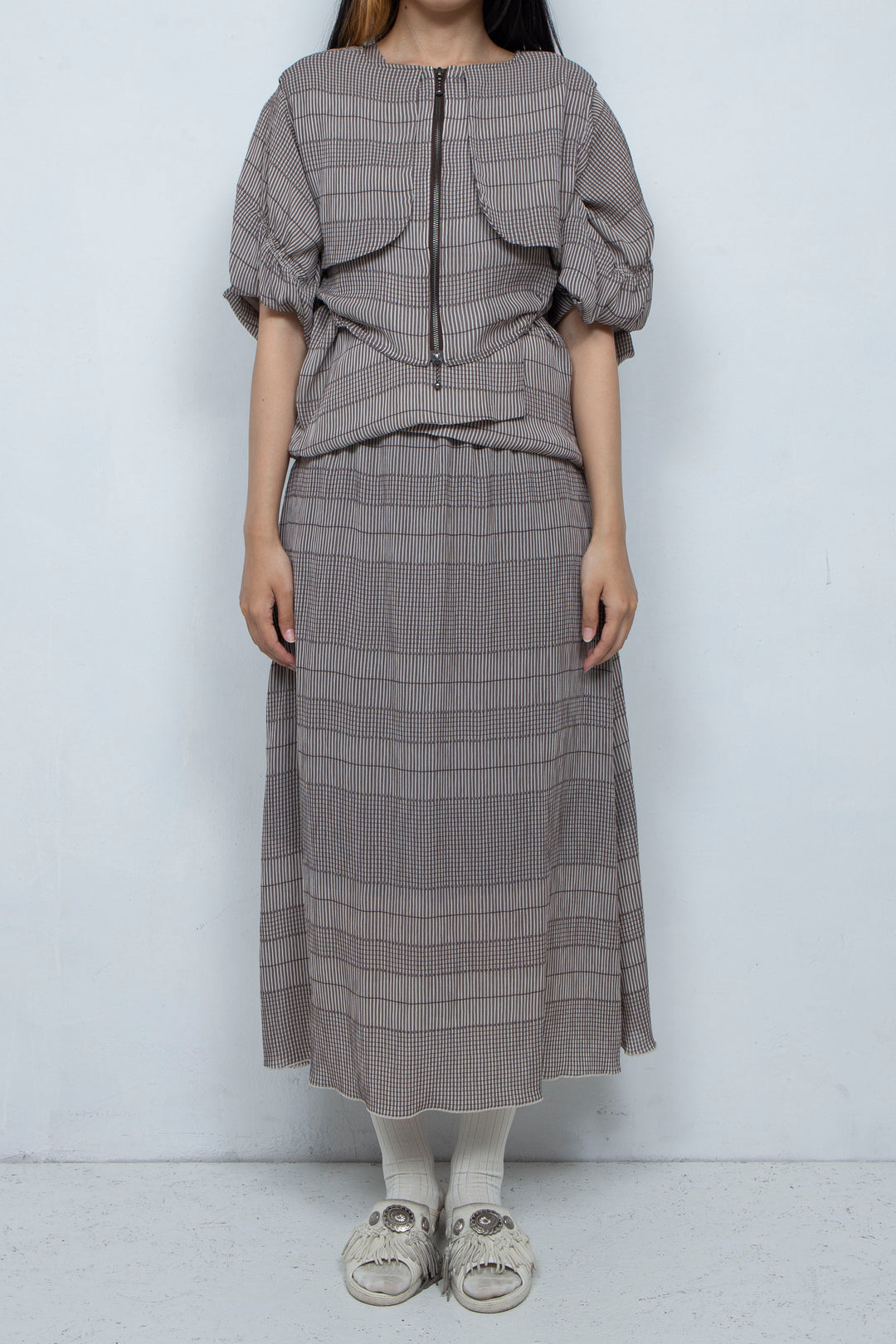 willow jacquard vest