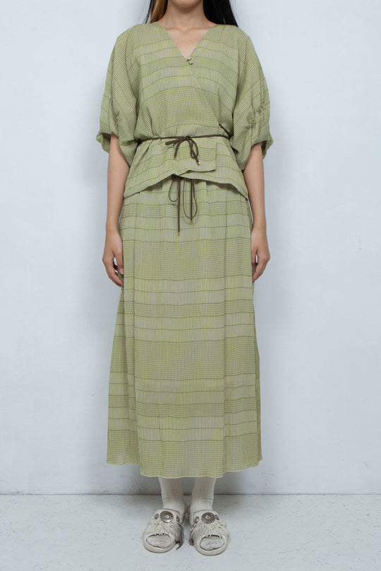 willow jacquard cache-coeur tops