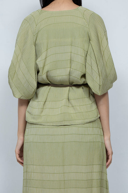 willow jacquard cache-coeur tops
