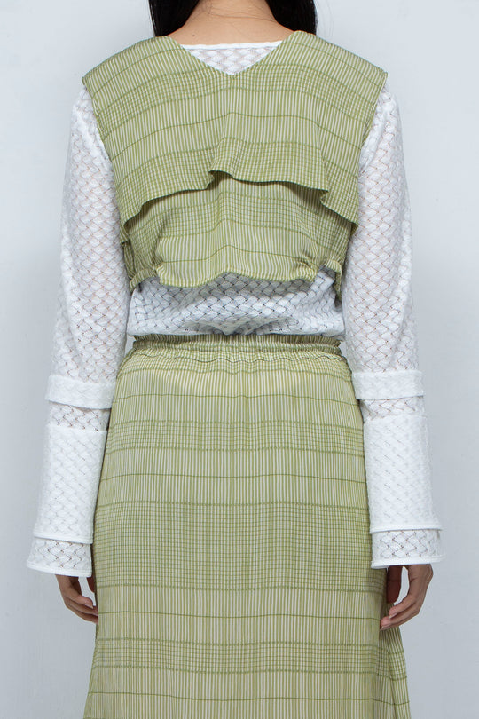 willow jacquard vest