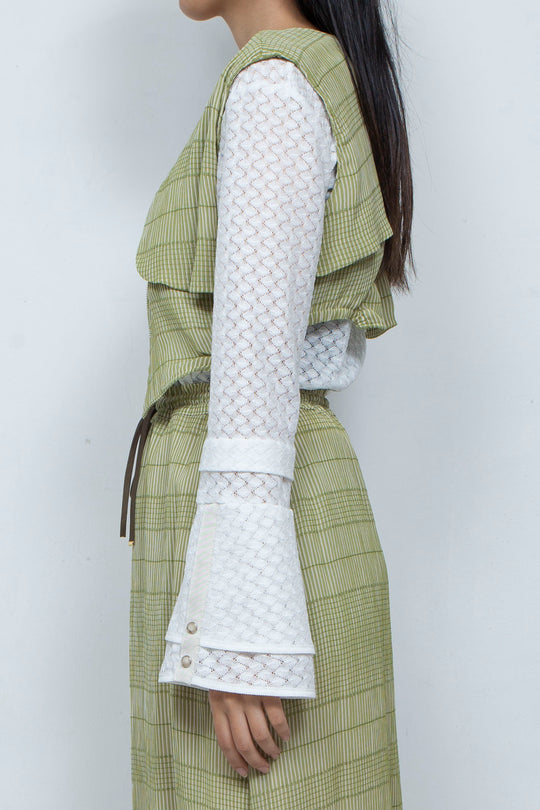 willow jacquard vest