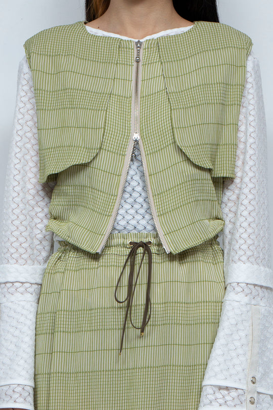 willow jacquard vest