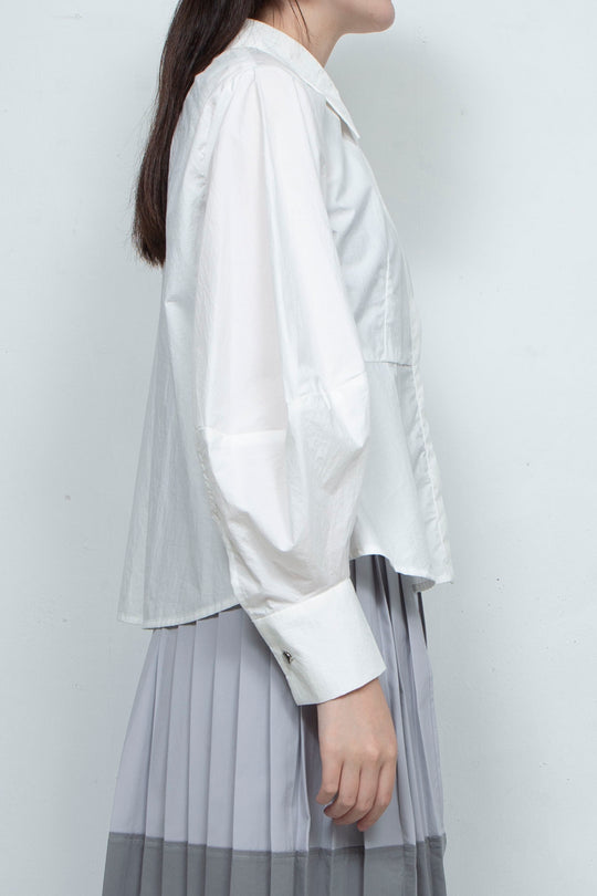 Volume sleeve blouse