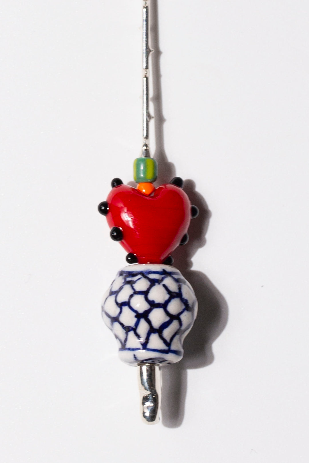 Heart Pot Drop Earring
