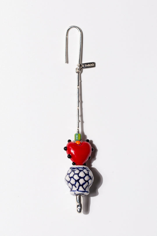 Heart Pot Drop Earring