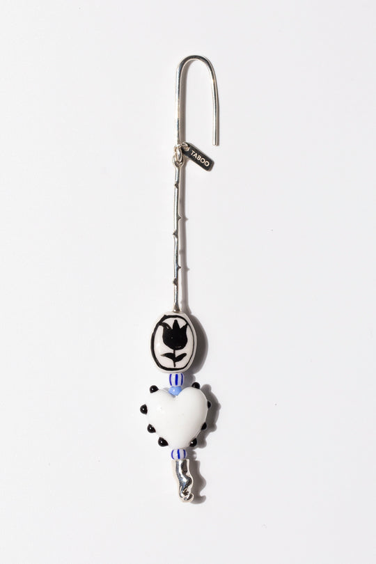 Tulip Heart Drop Earring
