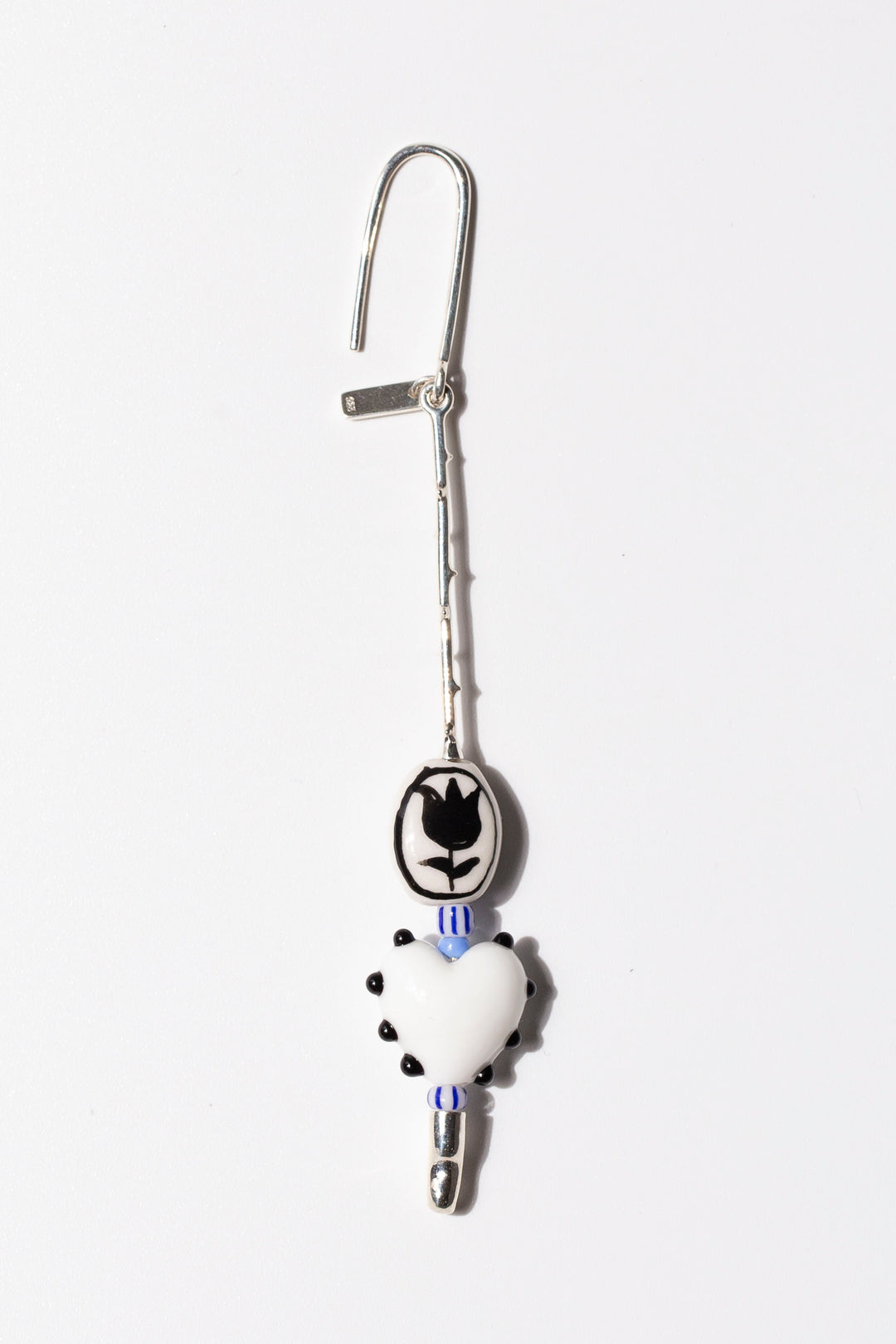 Tulip Heart Drop Earring