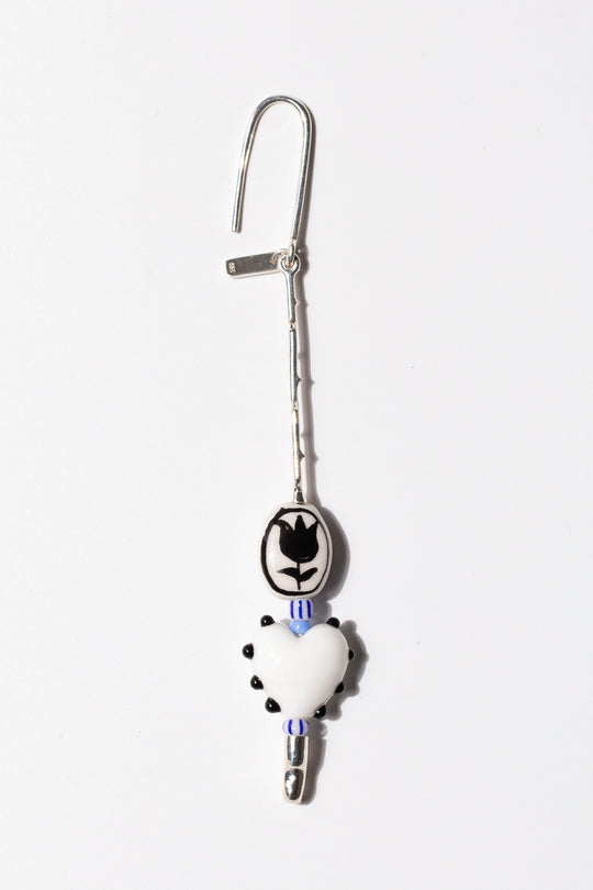 Tulip Heart Drop Earring