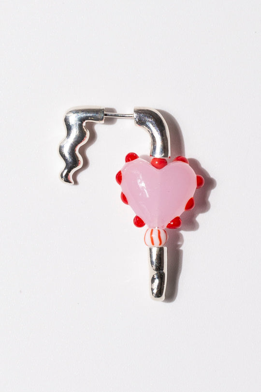 Pink Heart Earring