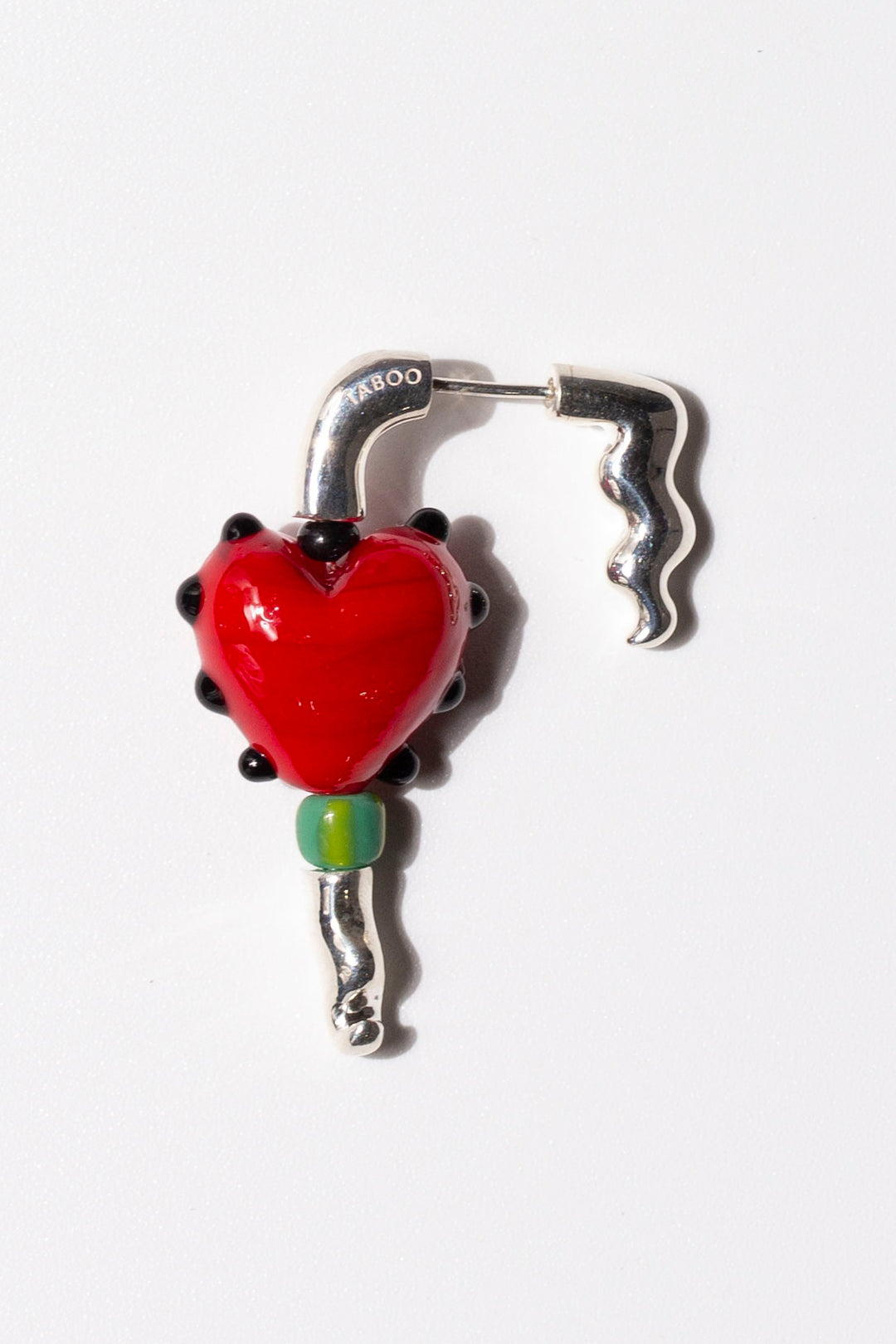 Red Heart Earring