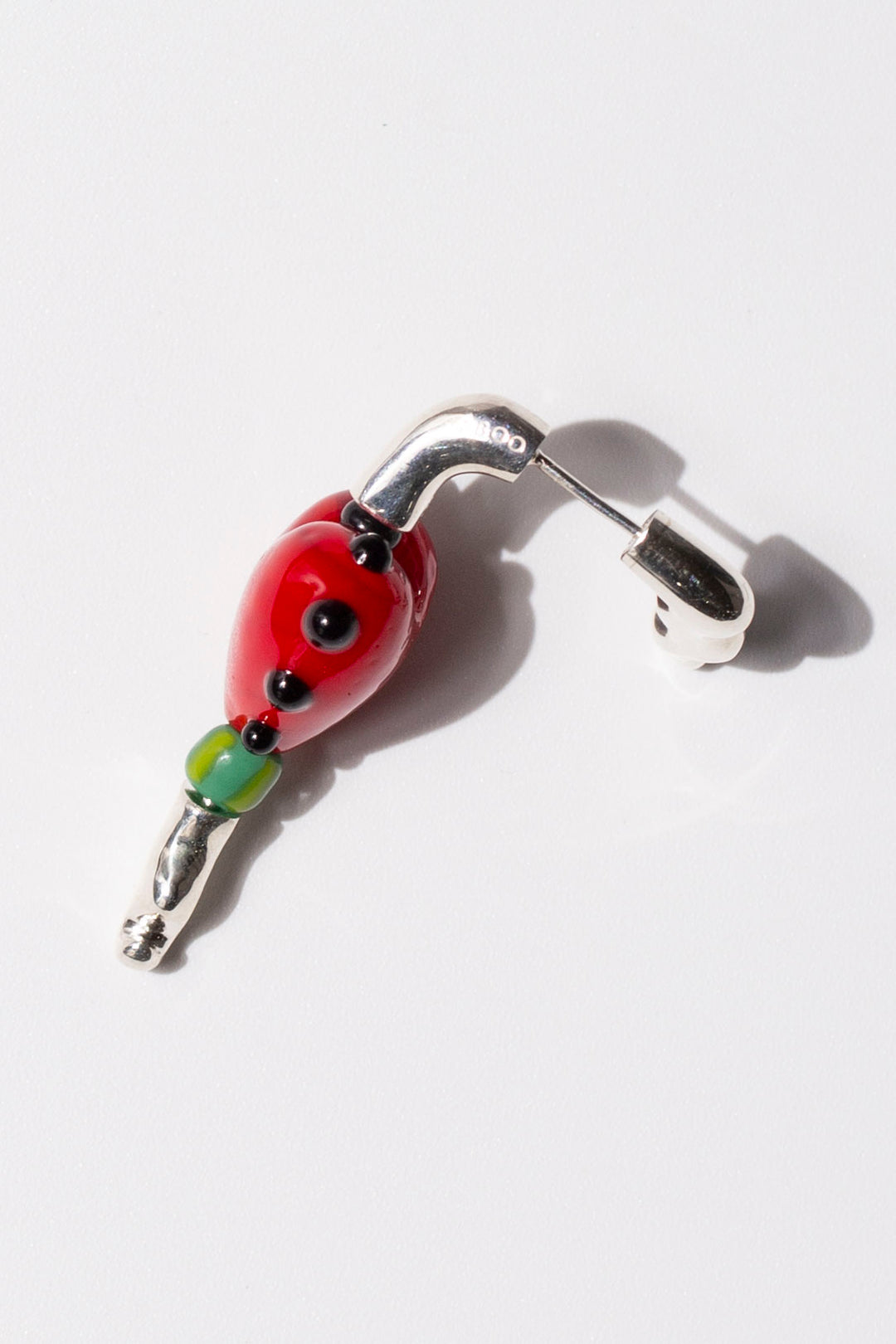 Red Heart Earring