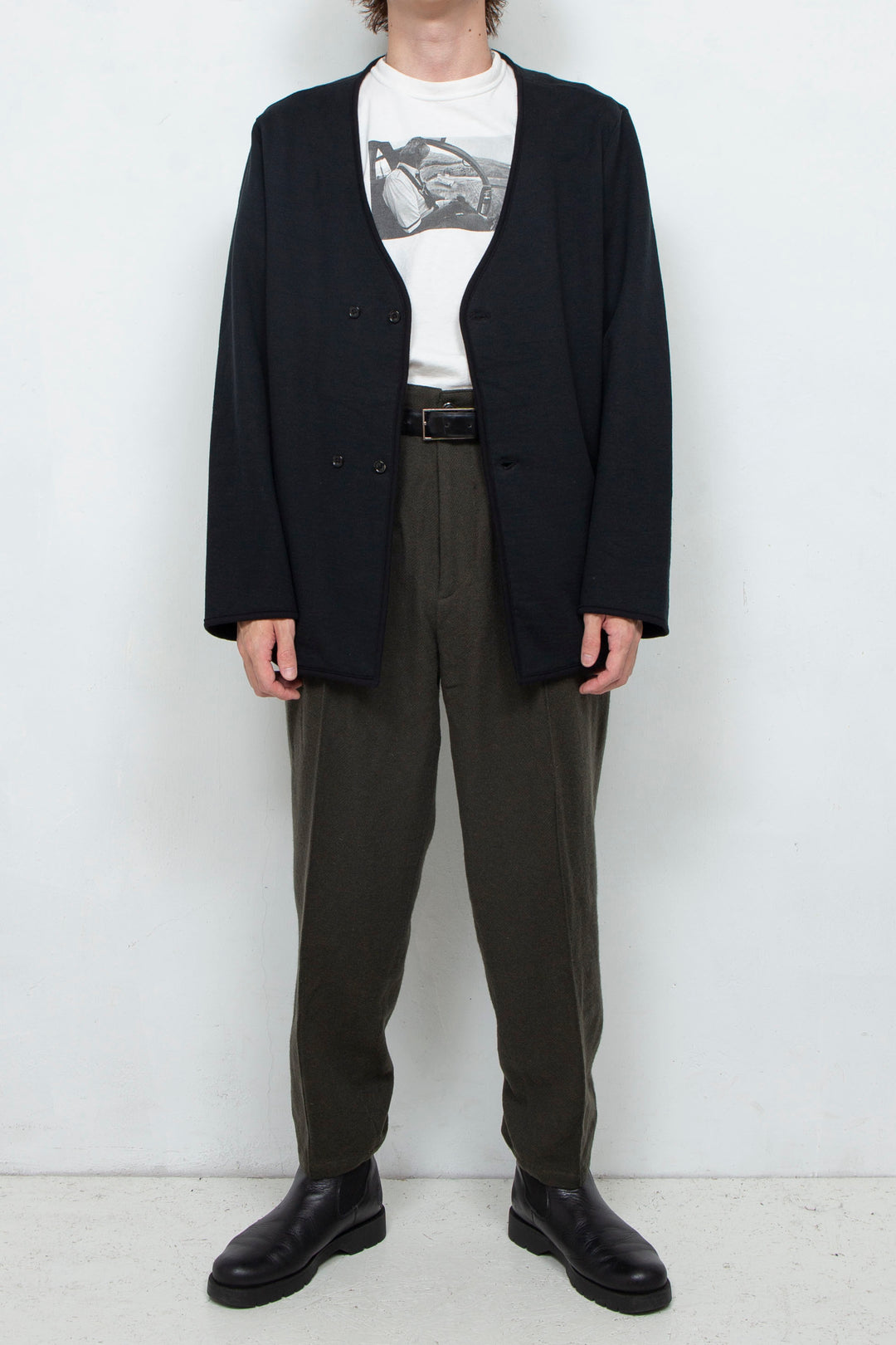 Sweat Cardigan Black