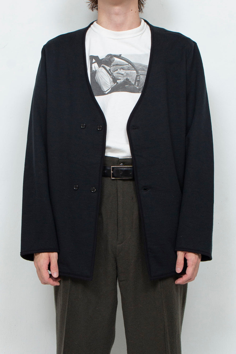 Sweat Cardigan Black