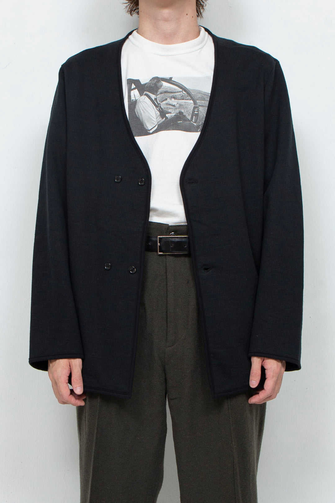 Sweat Cardigan Black