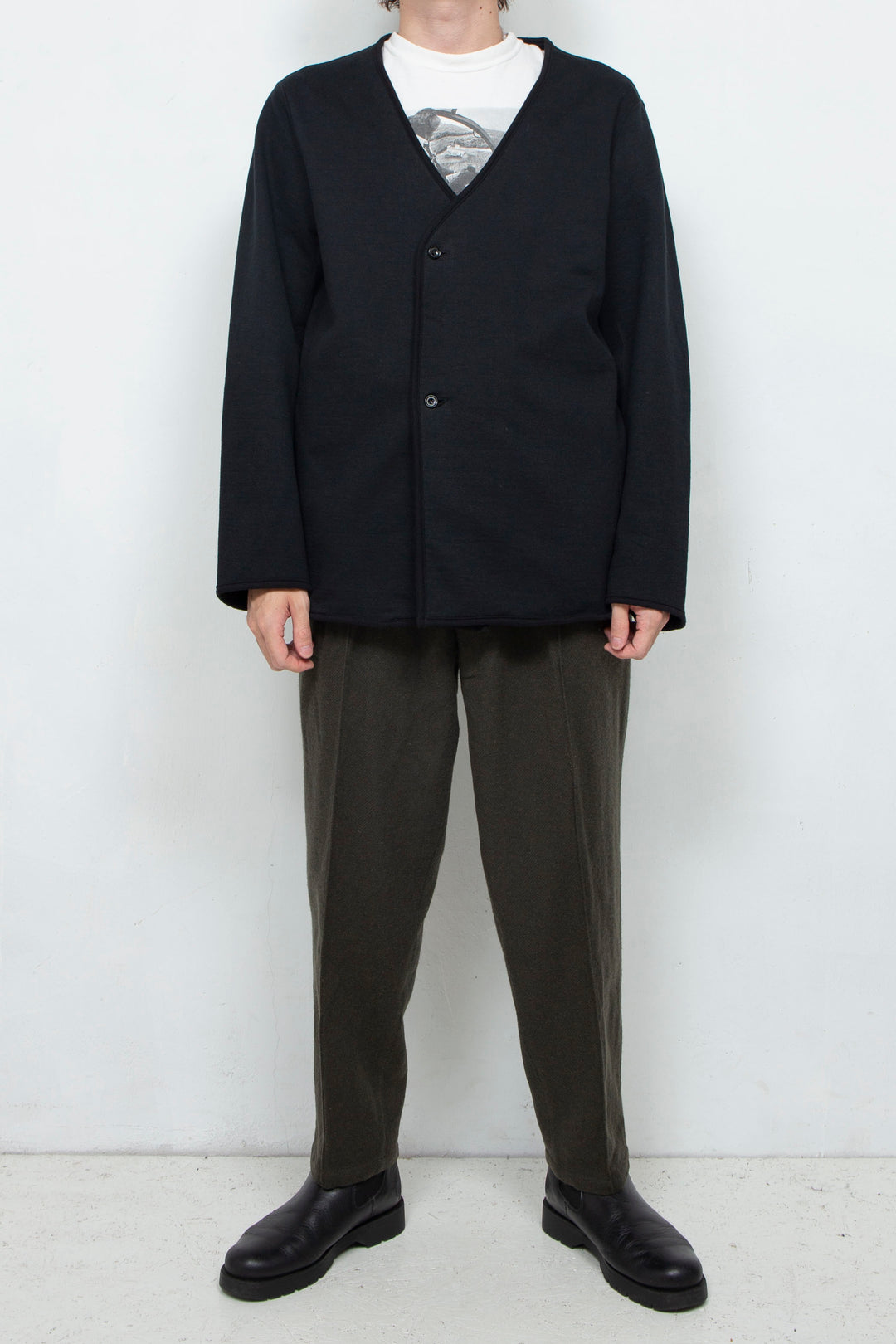 Sweat Cardigan Black