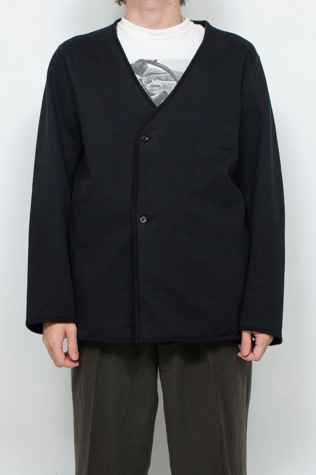 Sweat Cardigan Black