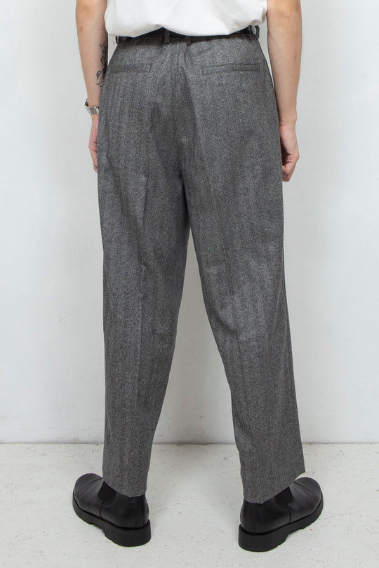 Wool Center Press Pants  Gray
