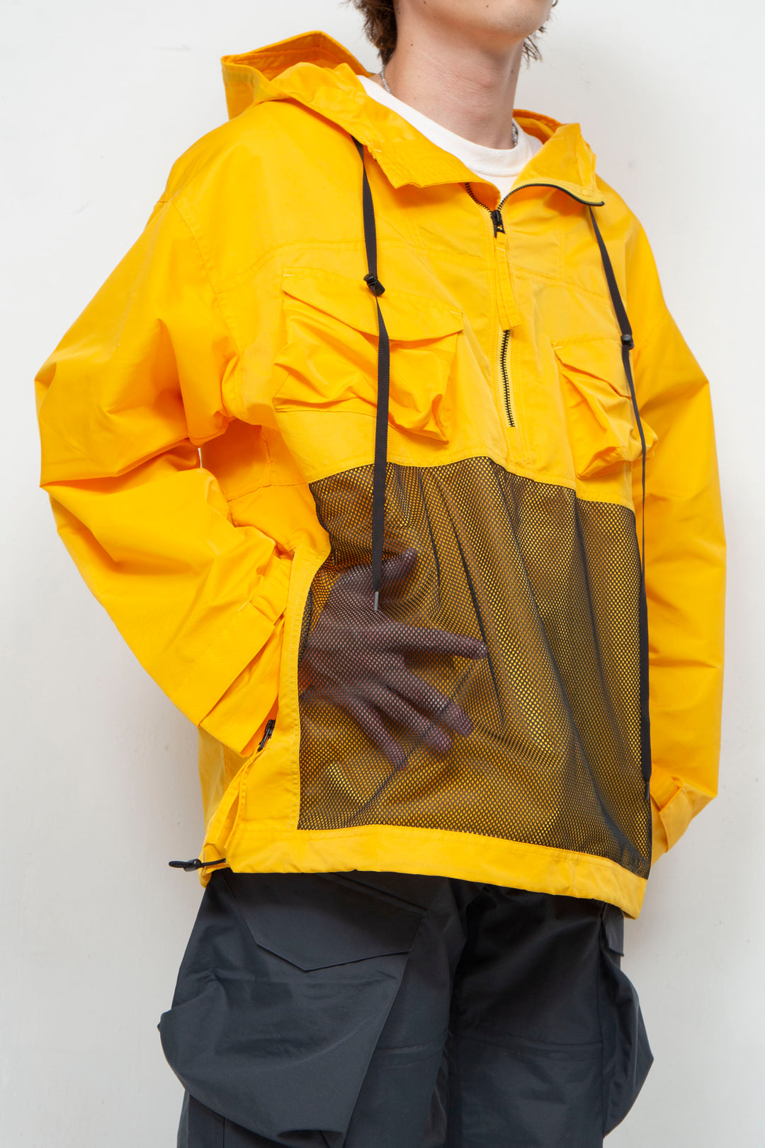 DEFORMATION NAVY DECK ANORAK BLOUSON YELLOW
