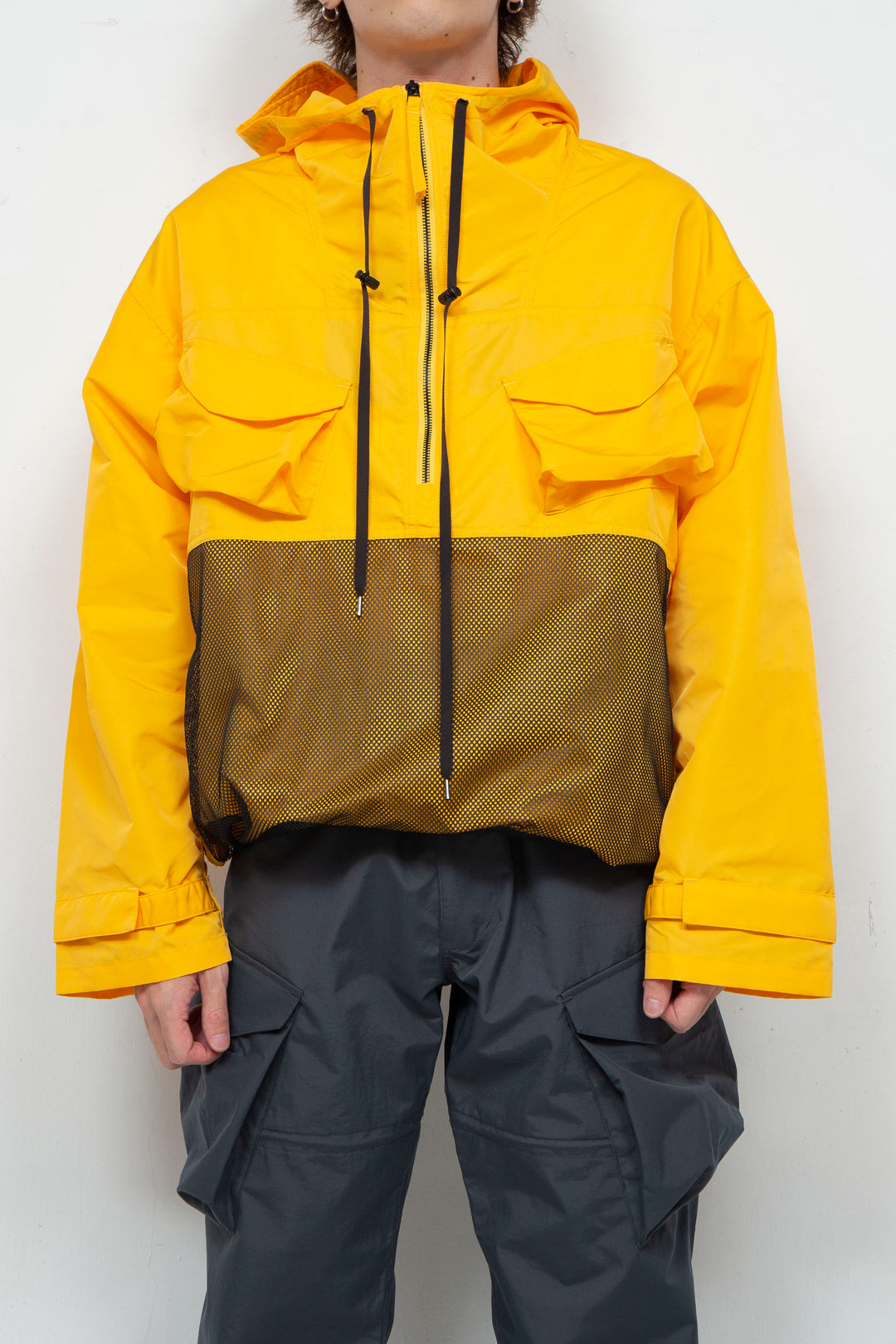 DEFORMATION NAVY DECK ANORAK BLOUSON YELLOW