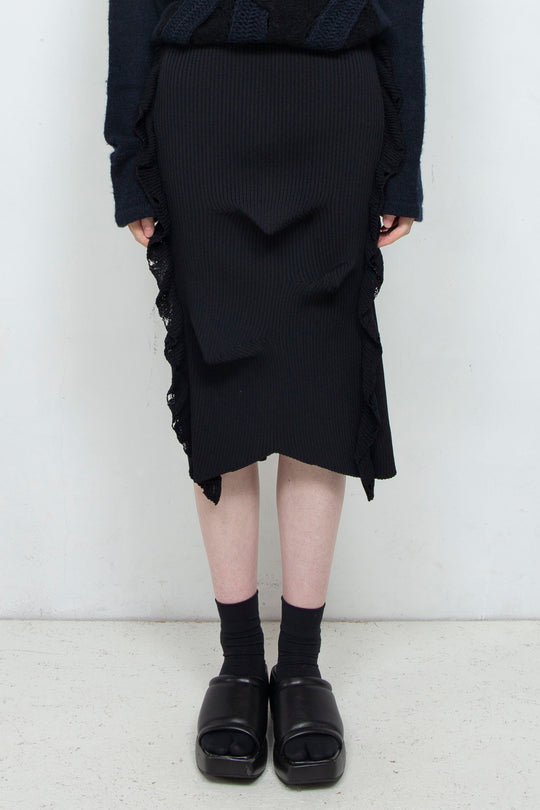 Deformed Skirt Black