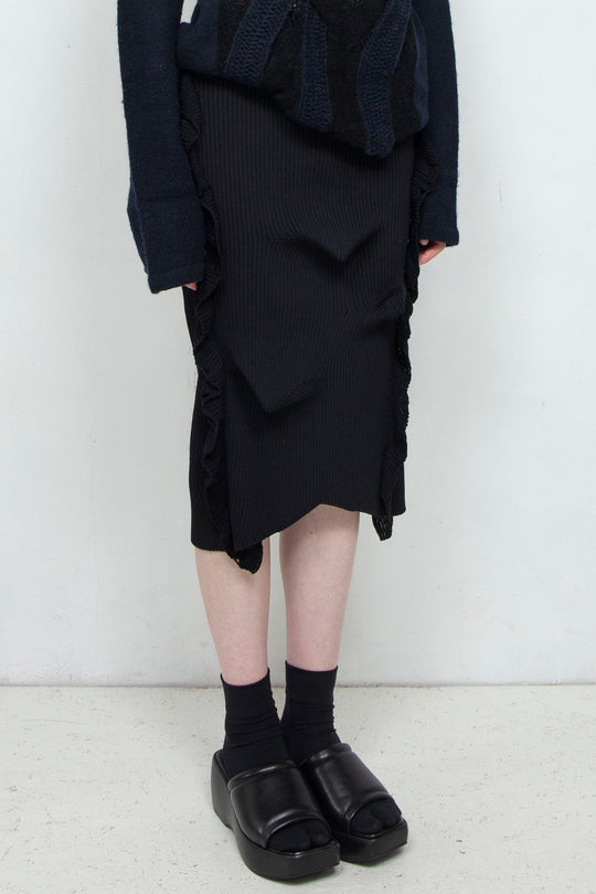 Deformed Skirt Black