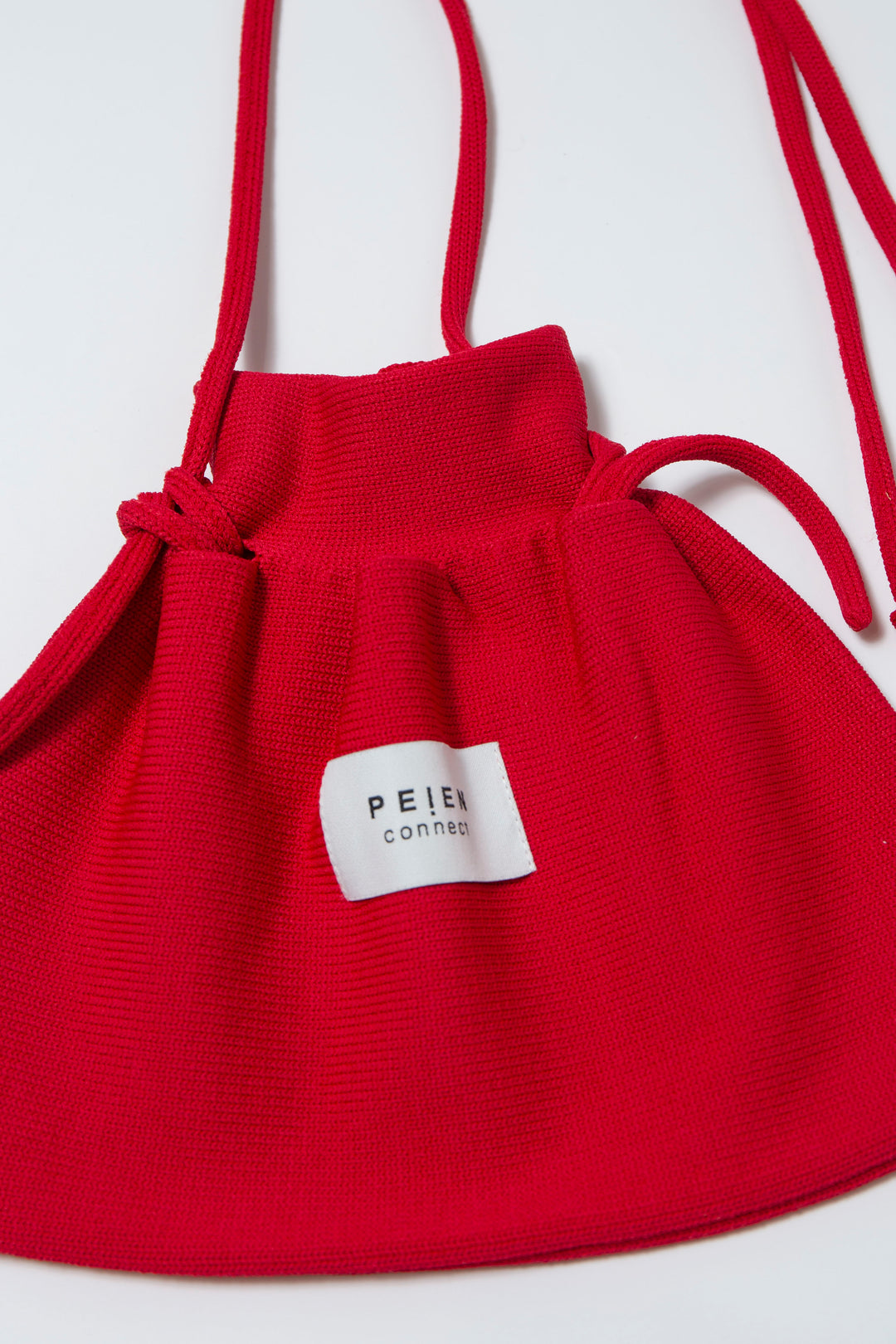 Knit Pocket Bag Red