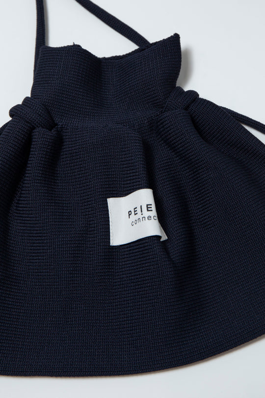 Knit Pocket Bag Dark Navy