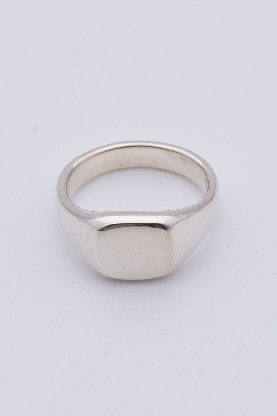 square signet ring silver BHR4