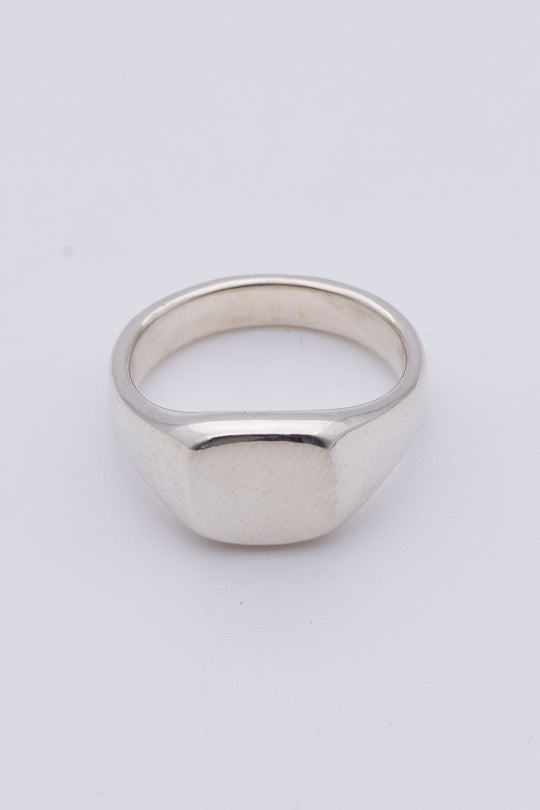 square signet ring silver BHR4