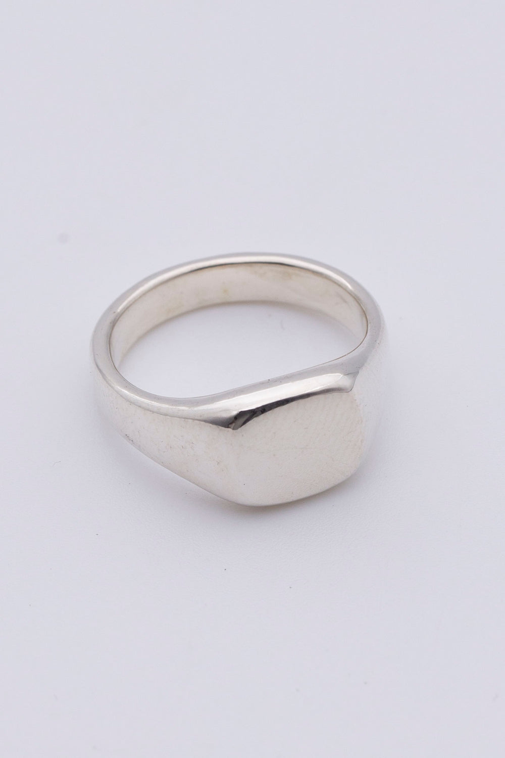 square signet ring silver BHR4
