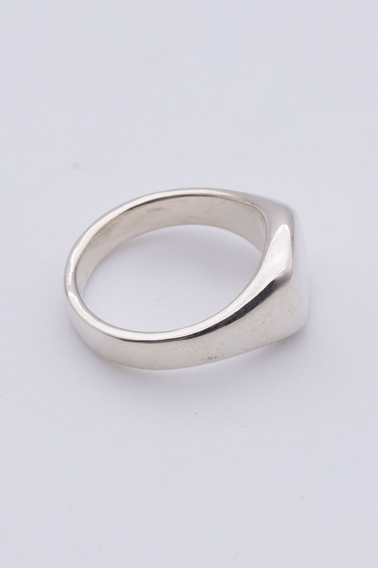 square signet ring silver BHR4