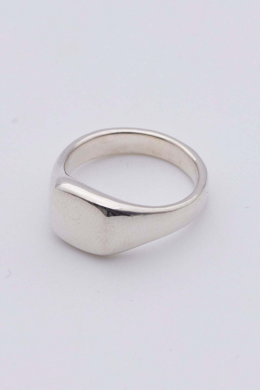 square signet ring silver BHR4