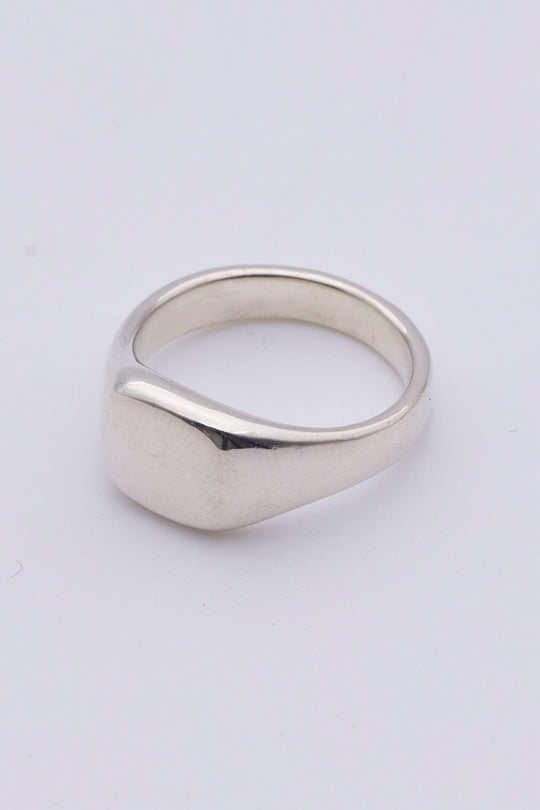 square signet ring silver BHR4