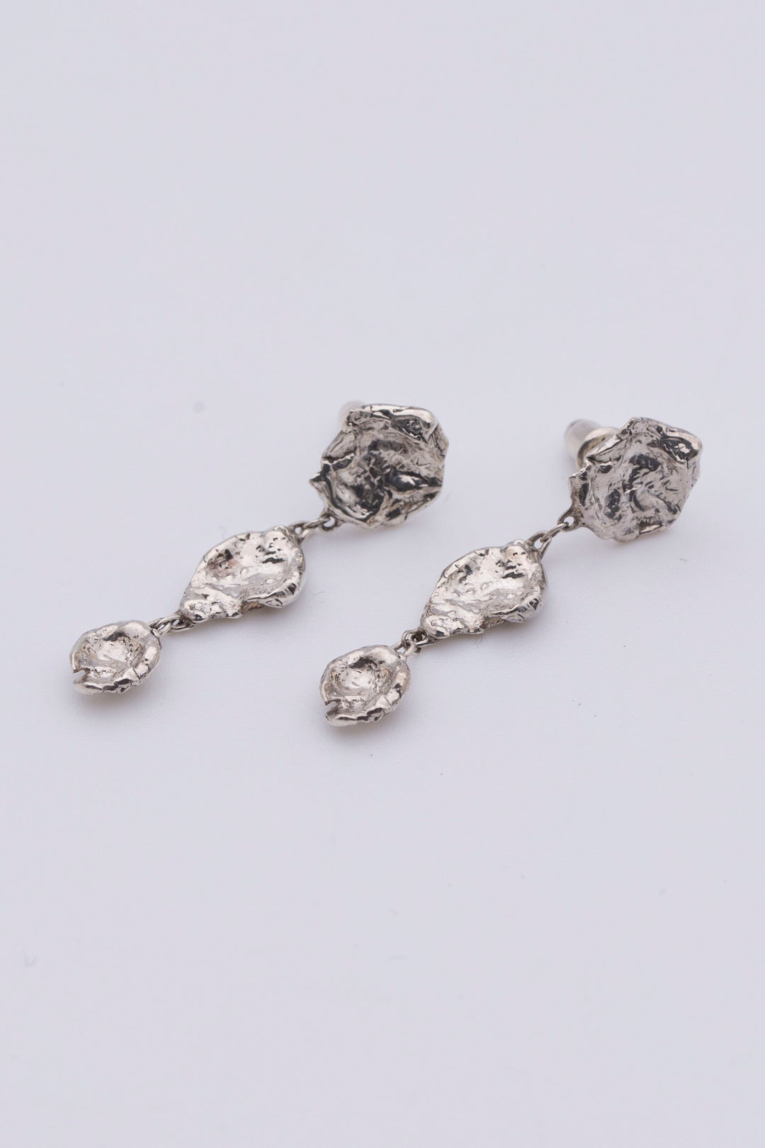 moonscape earrings silver BHE3
