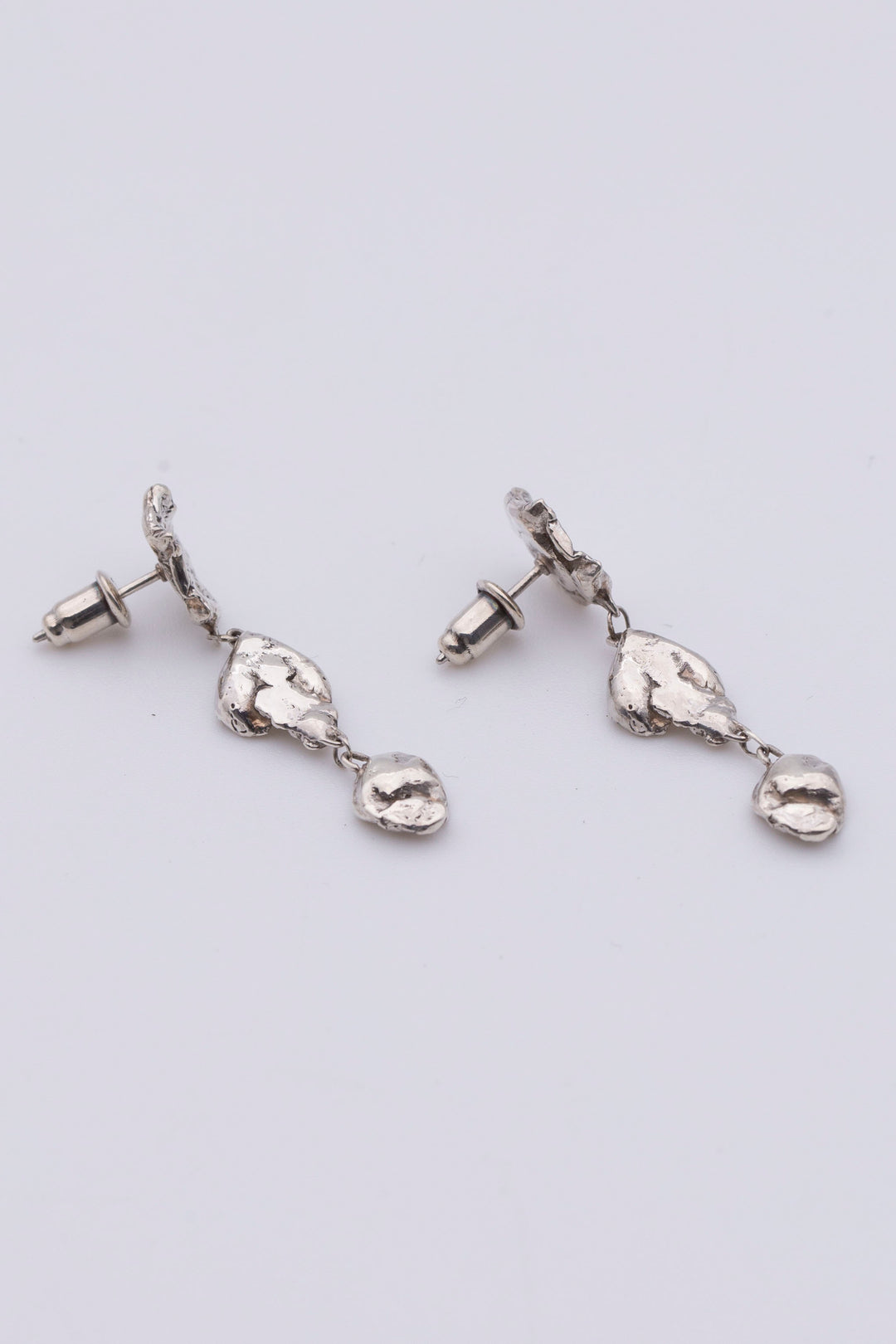 moonscape earrings silver BHE3