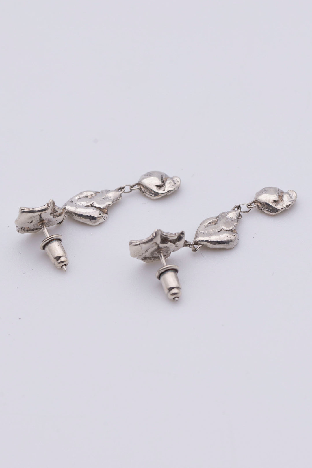 moonscape earrings silver BHE3