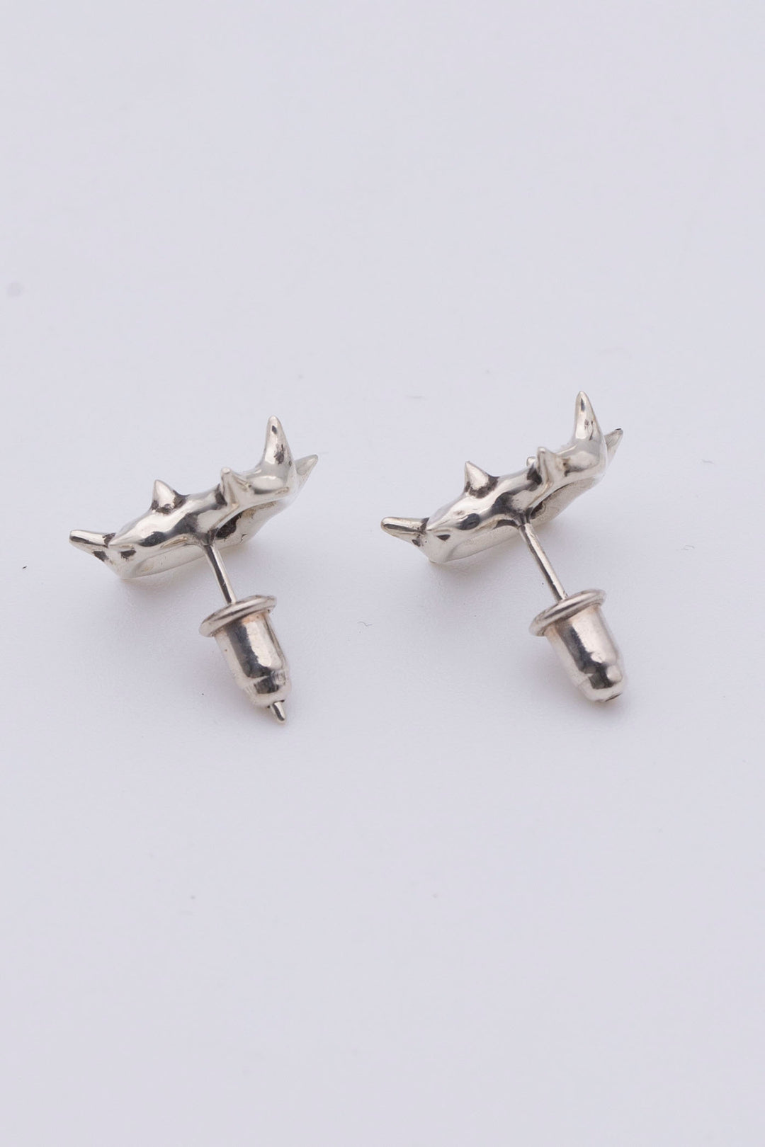 Thorny Heart Earrings silver BHE1