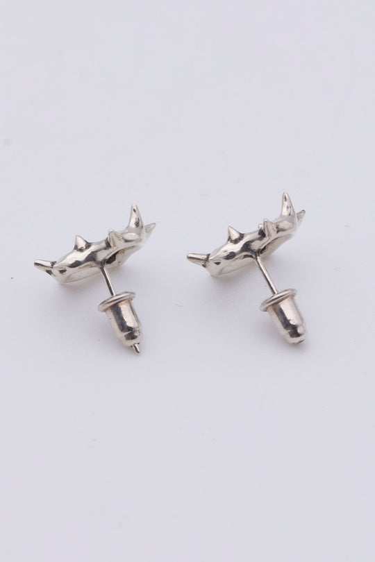 Thorny Heart Earrings silver BHE1
