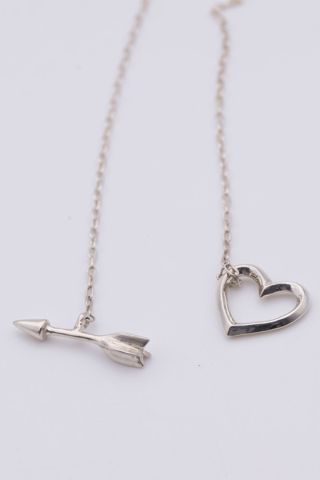 heart & arrow necklace silver BHN6