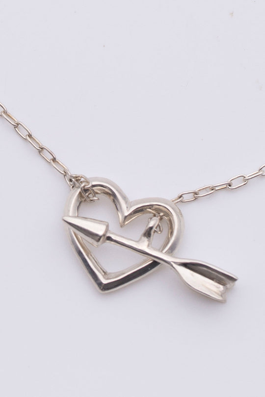 heart & arrow necklace silver BHN6