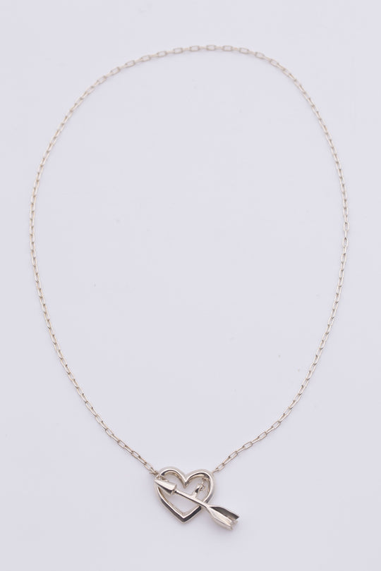 heart & arrow necklace silver BHN6
