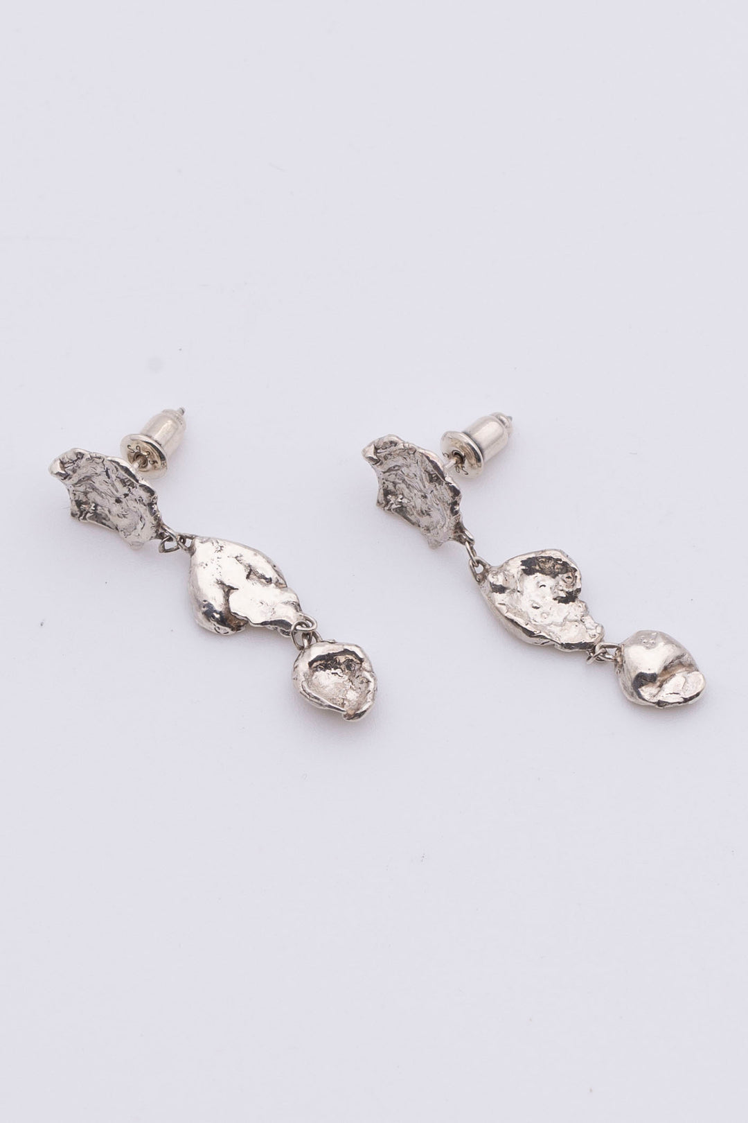 moonscape earrings silver BHE3